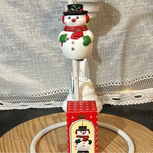 Russ Festive Snowman with Red and Green Scarf